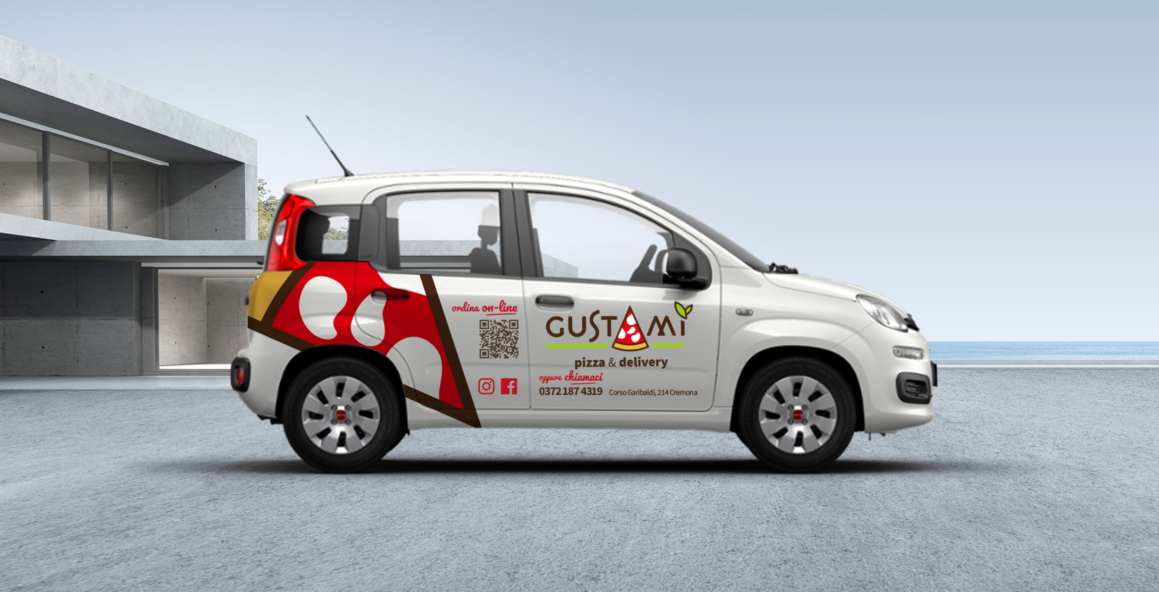 car wrapping fiat panda